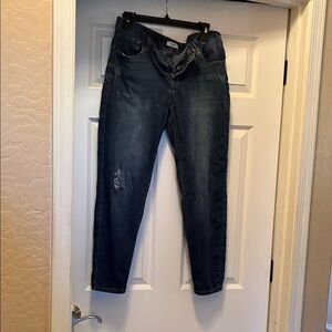 Kensie Jeans Mid Rise Ankle Blue Size 12/31